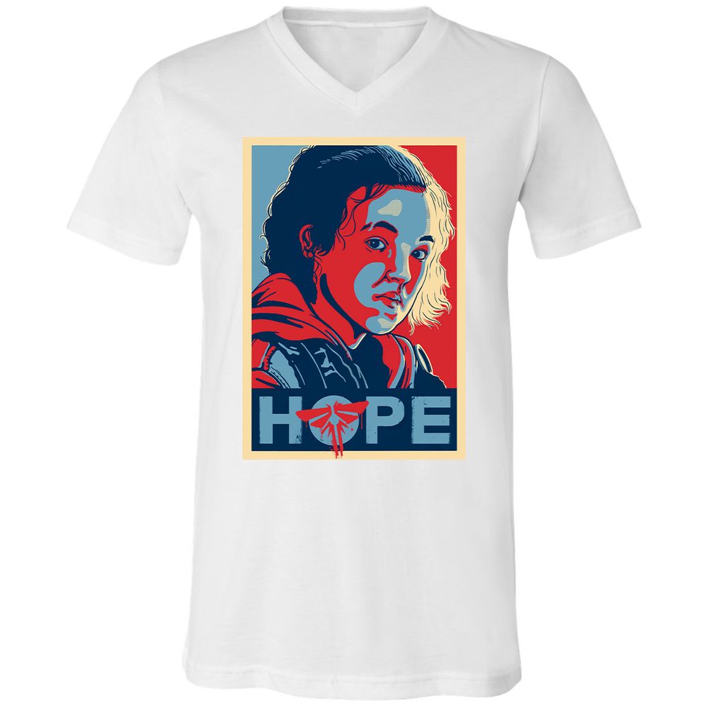 Unisex V-Neck T-Shirt - 1PPPSS8R - White - 5