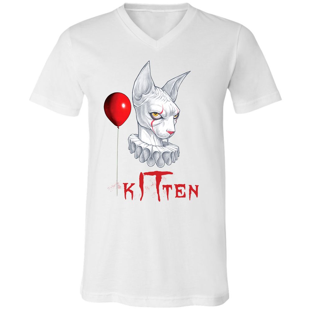 Unisex V-Neck T-Shirt - J6X42B2C - White - 5