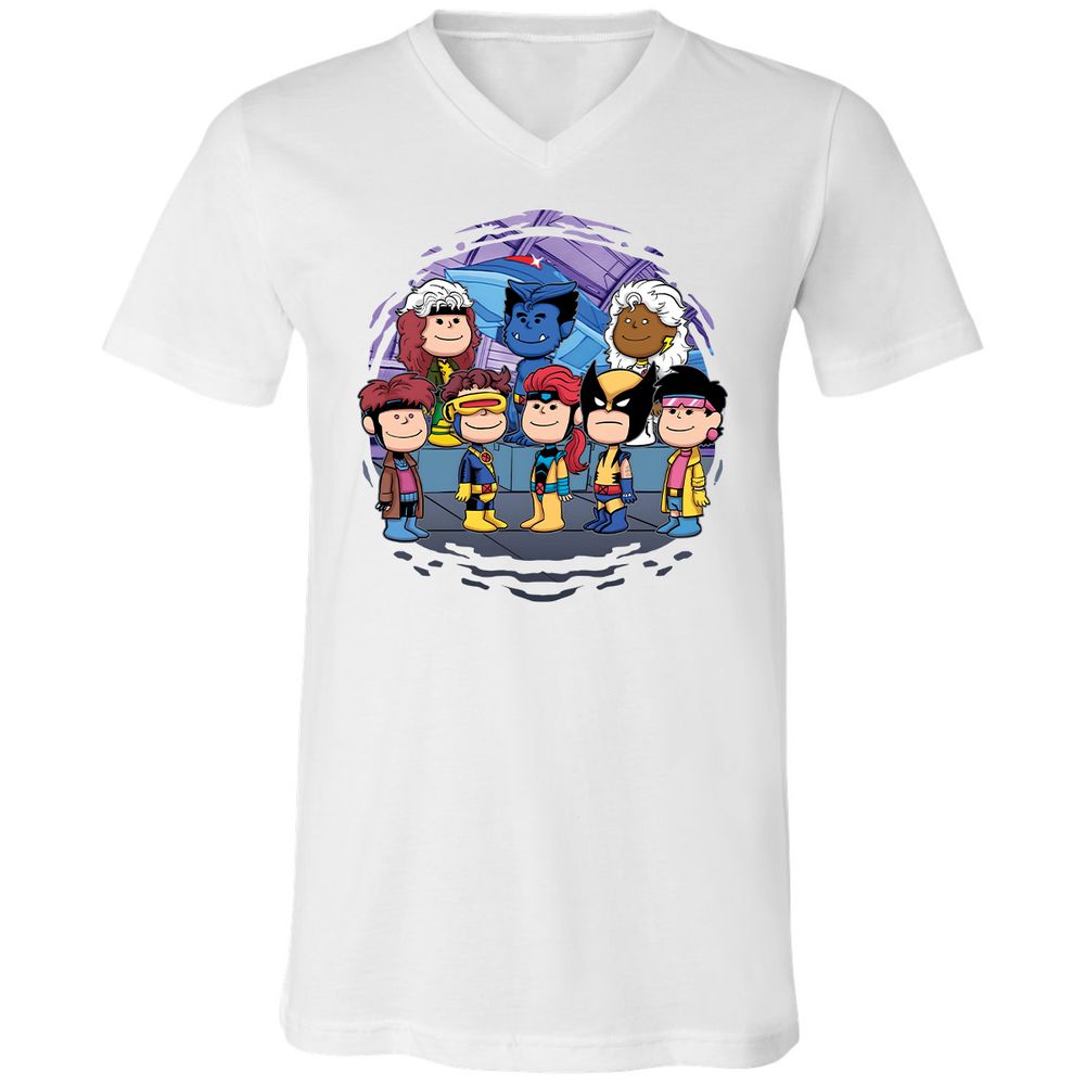 Unisex V-Neck T-Shirt - 9X6N2LSH - White - 5