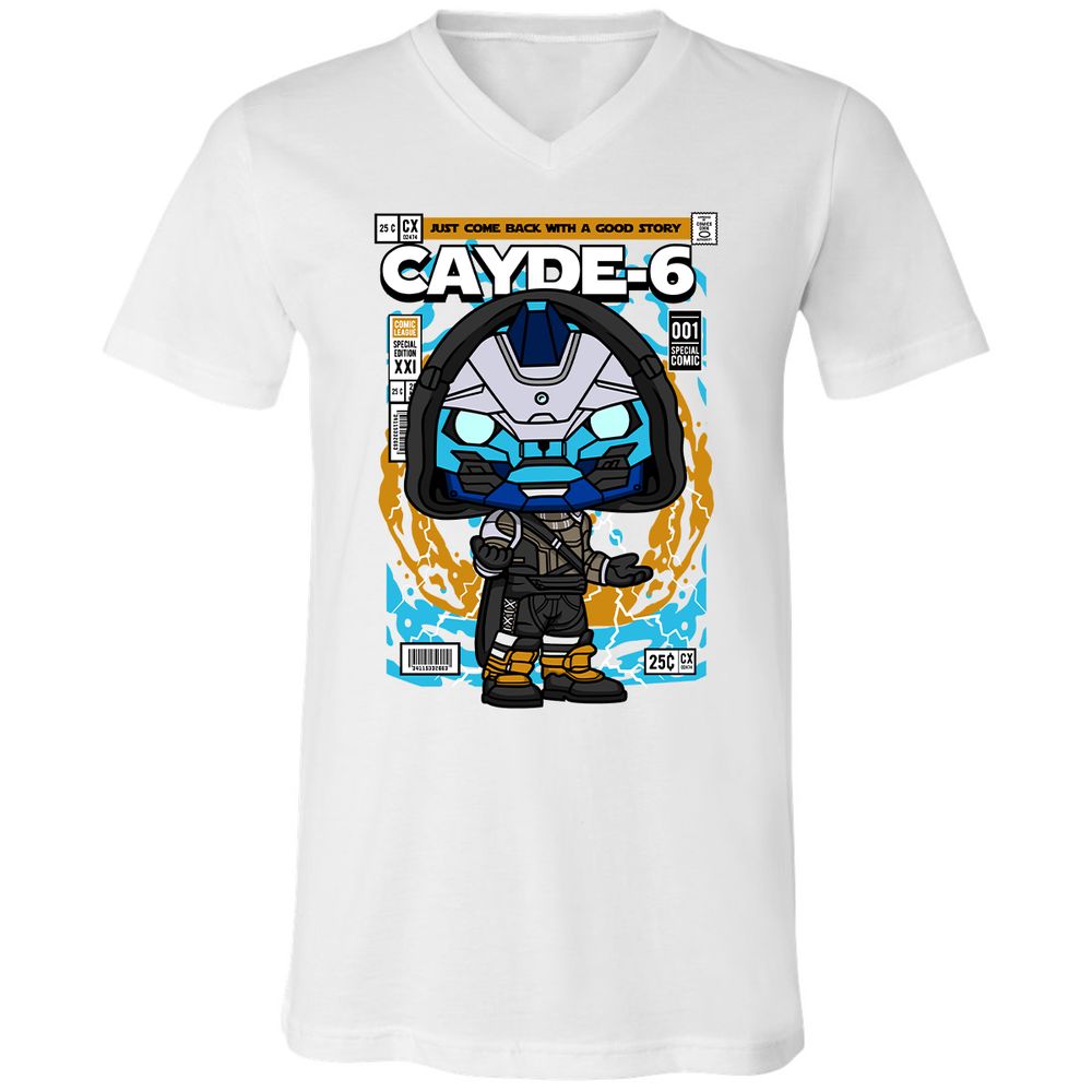 Unisex V-Neck T-Shirt - BBC15D3Q - White - 5