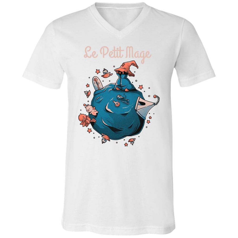 Unisex V-Neck T-Shirt - XTQN46A4 - White - 5