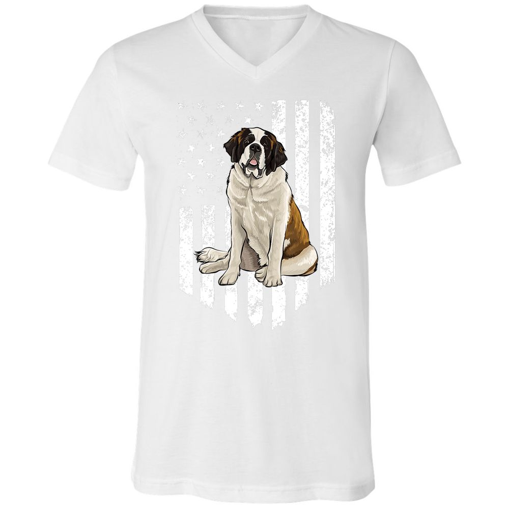 Unisex V-Neck T-Shirt - JVWBP7RT - White - 5
