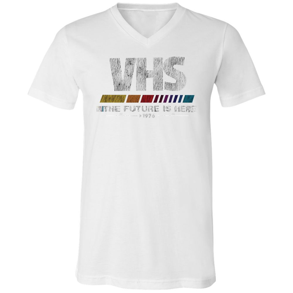 Unisex V-Neck T-Shirt - ZHBZ17W9 - White - 5