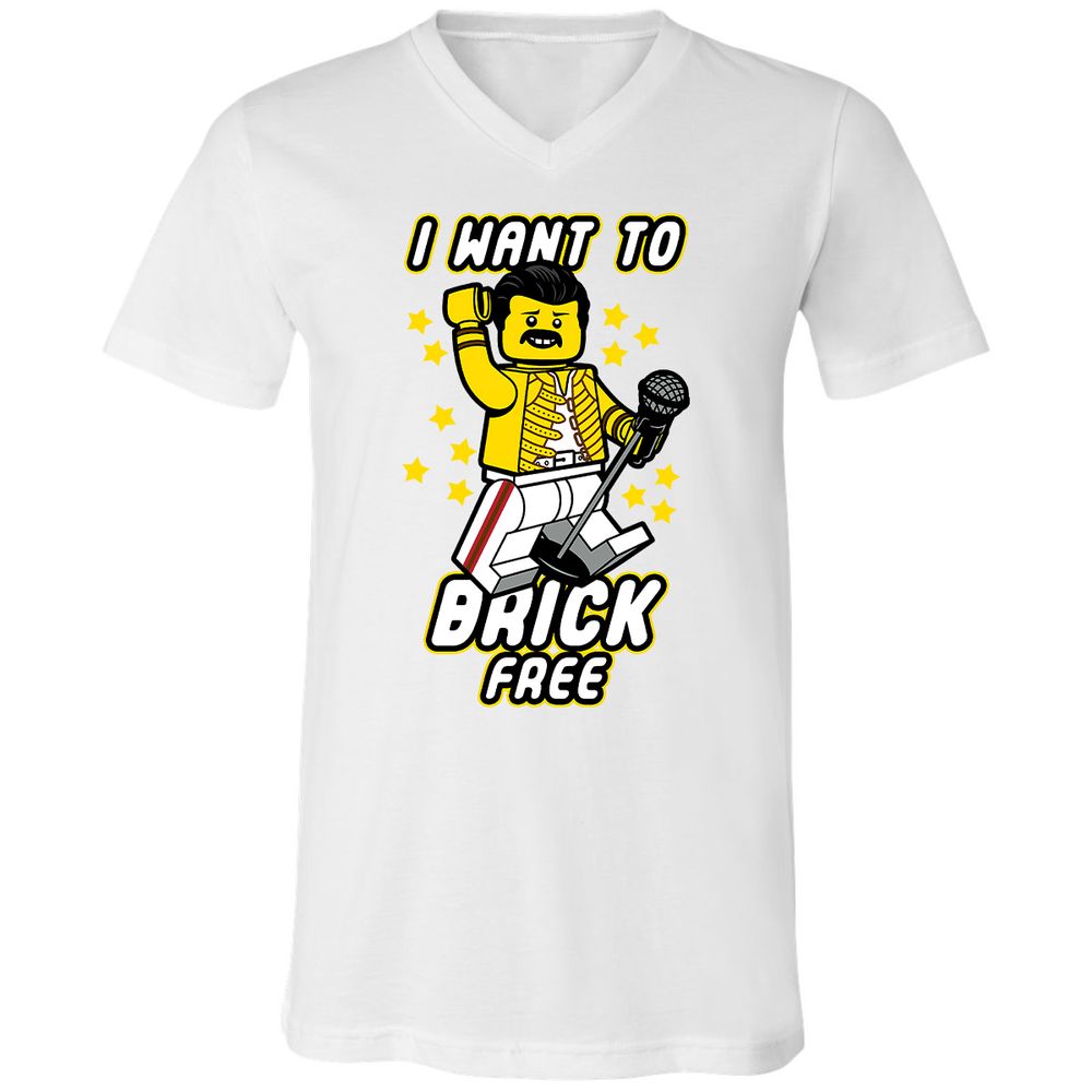 Unisex V-Neck T-Shirt - N4878JZB - White - 5