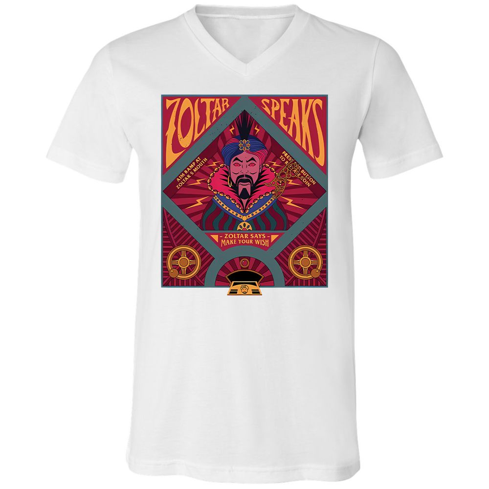Unisex V-Neck T-Shirt - 6ZF713BD - White - 5