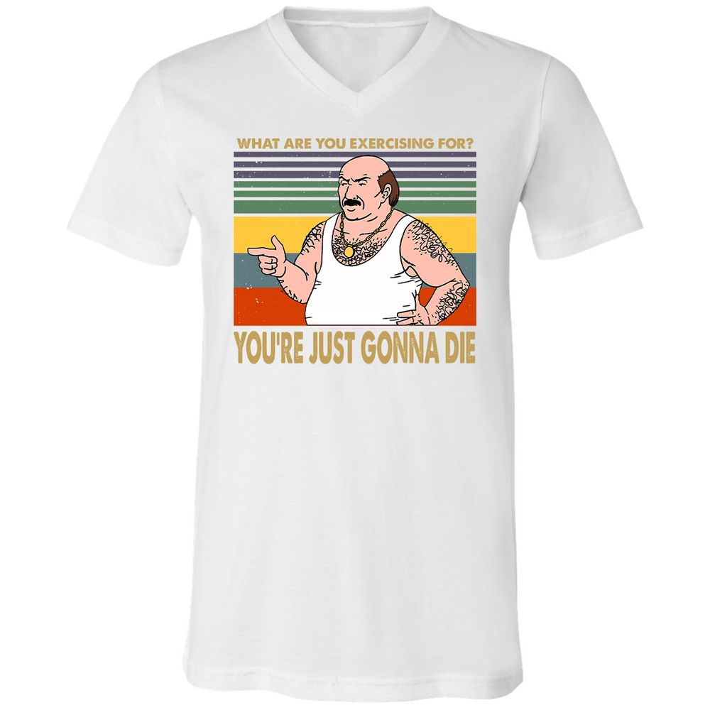 Unisex V-Neck T-Shirt - BW6S6RE3 - White - 5