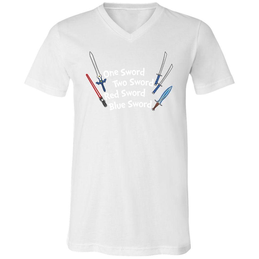 Unisex V-Neck T-Shirt - EXHGPAGF - White - 5