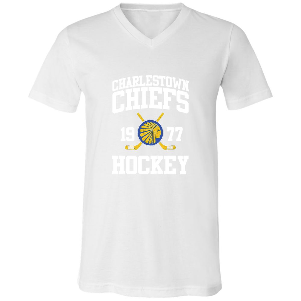 Unisex V-Neck T-Shirt - 2YQDBTJY - White - 5