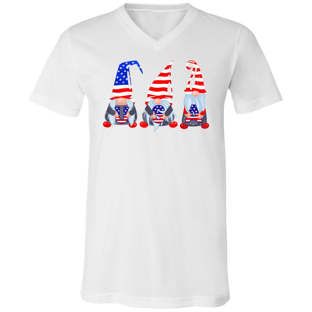 Unisex V-Neck T-Shirt - 61P5TJAD - White - 5