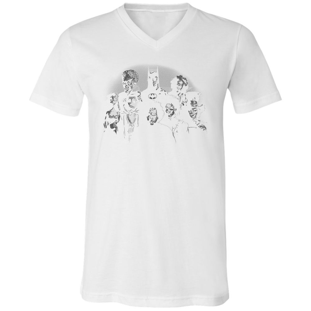 Unisex V-Neck T-Shirt - JXP7P9JS - White - 5