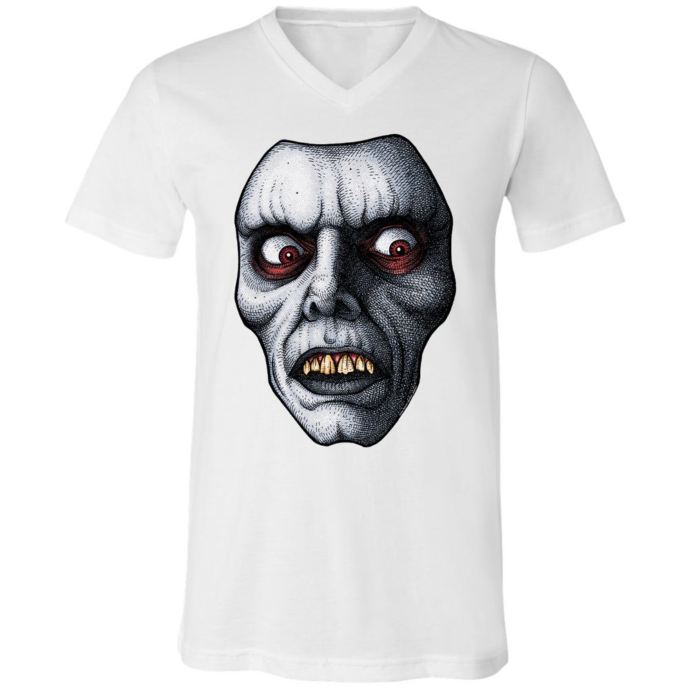 Unisex V-Neck T-Shirt - NY6AKWYW - White - 5