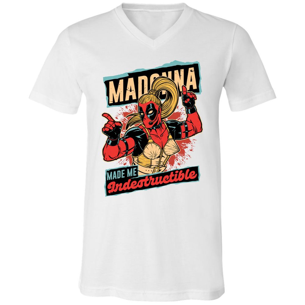 Unisex V-Neck T-Shirt - 56MZ2KV2 - White - 5