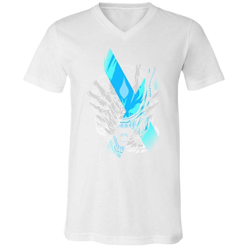 Unisex V-Neck T-Shirt - X6XW7949 - White - 5