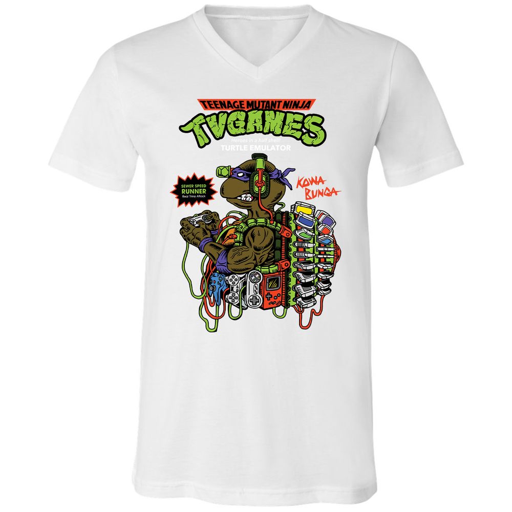 Unisex V-Neck T-Shirt - ADB2KW14 - White - 5