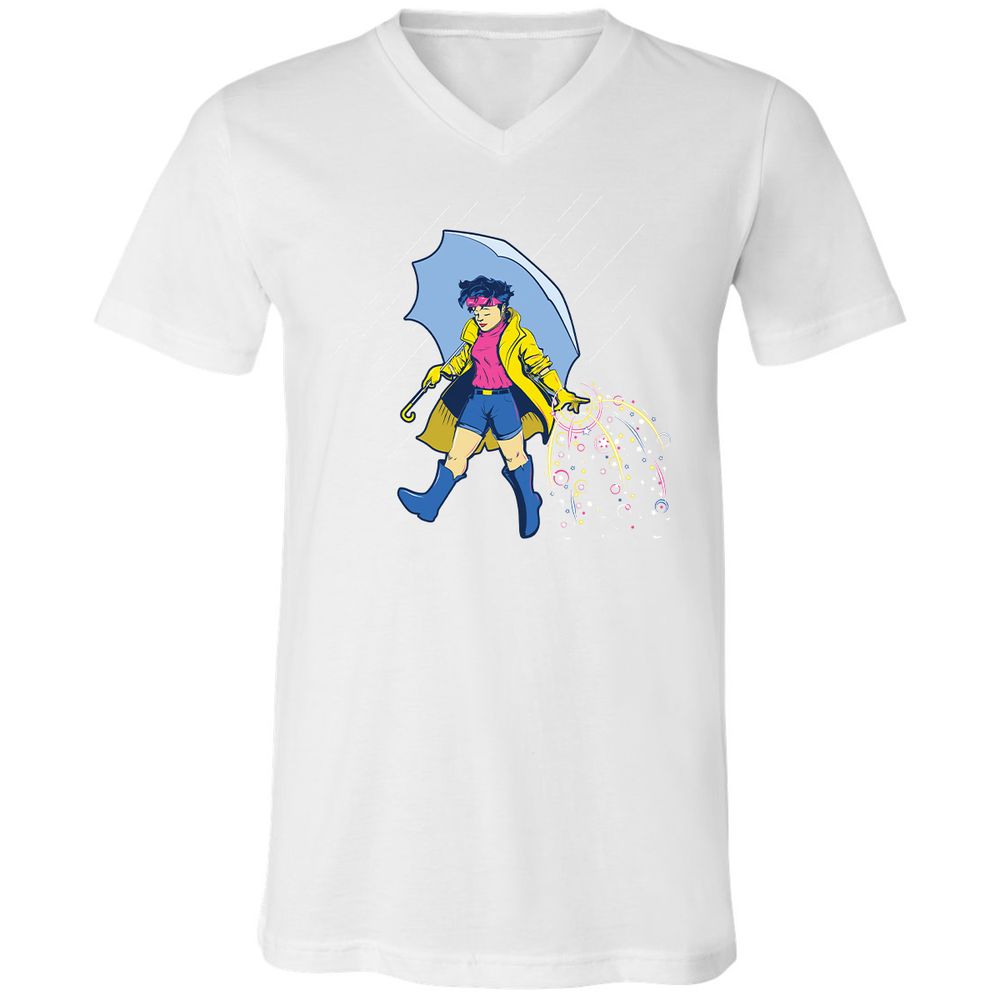 Unisex V-Neck T-Shirt - HVUMPR8G - White - 5