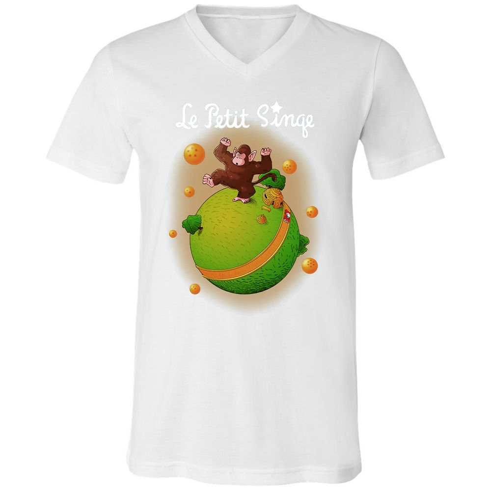 Unisex V-Neck T-Shirt - 8P8RS4TM - White - 5
