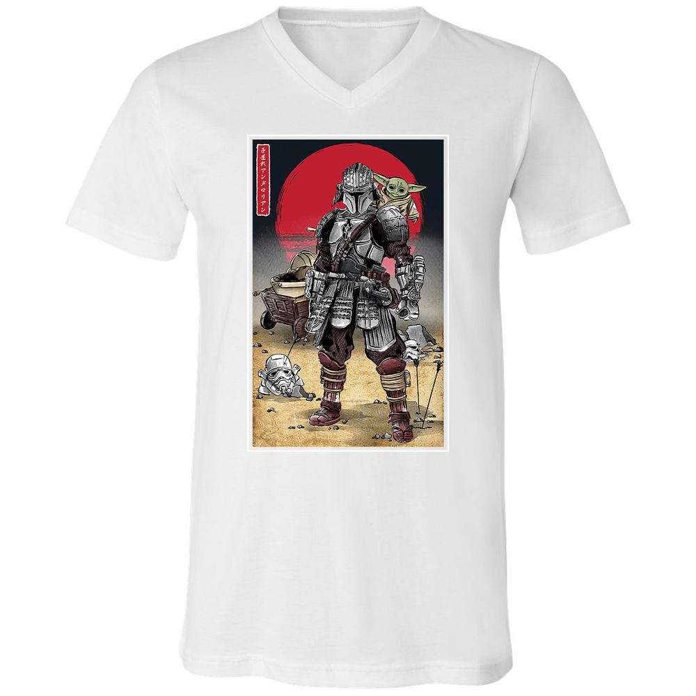 Unisex V-Neck T-Shirt - KEJKCCFN - White - 5