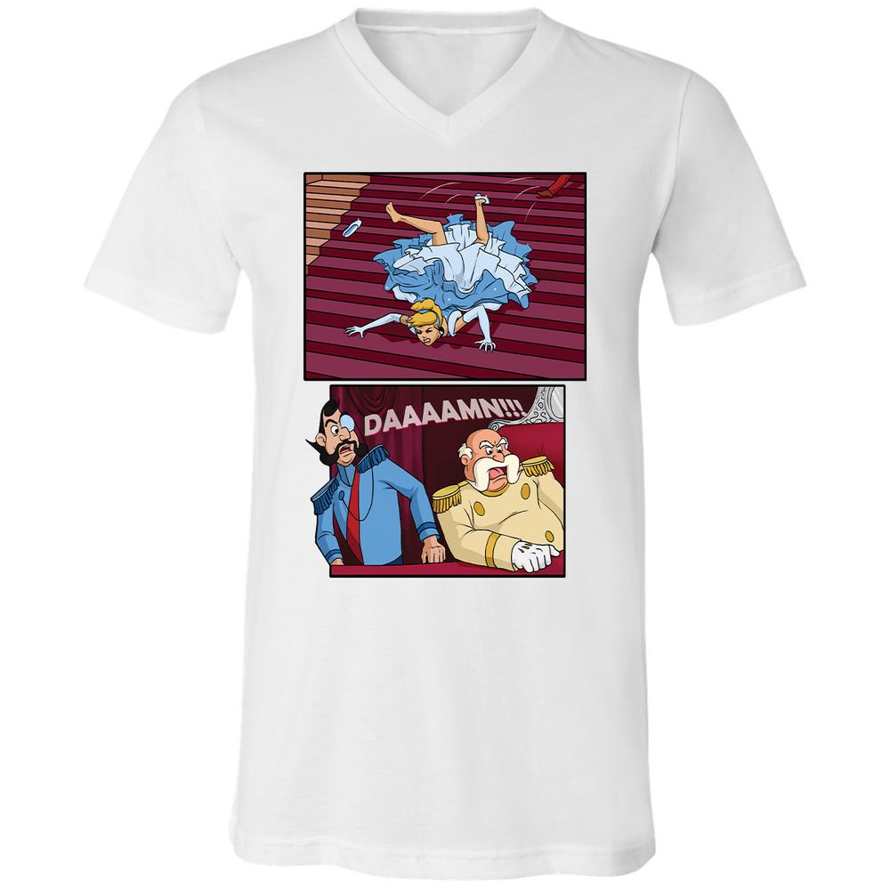 Unisex V-Neck T-Shirt - ZRTJZWB6 - White - 5