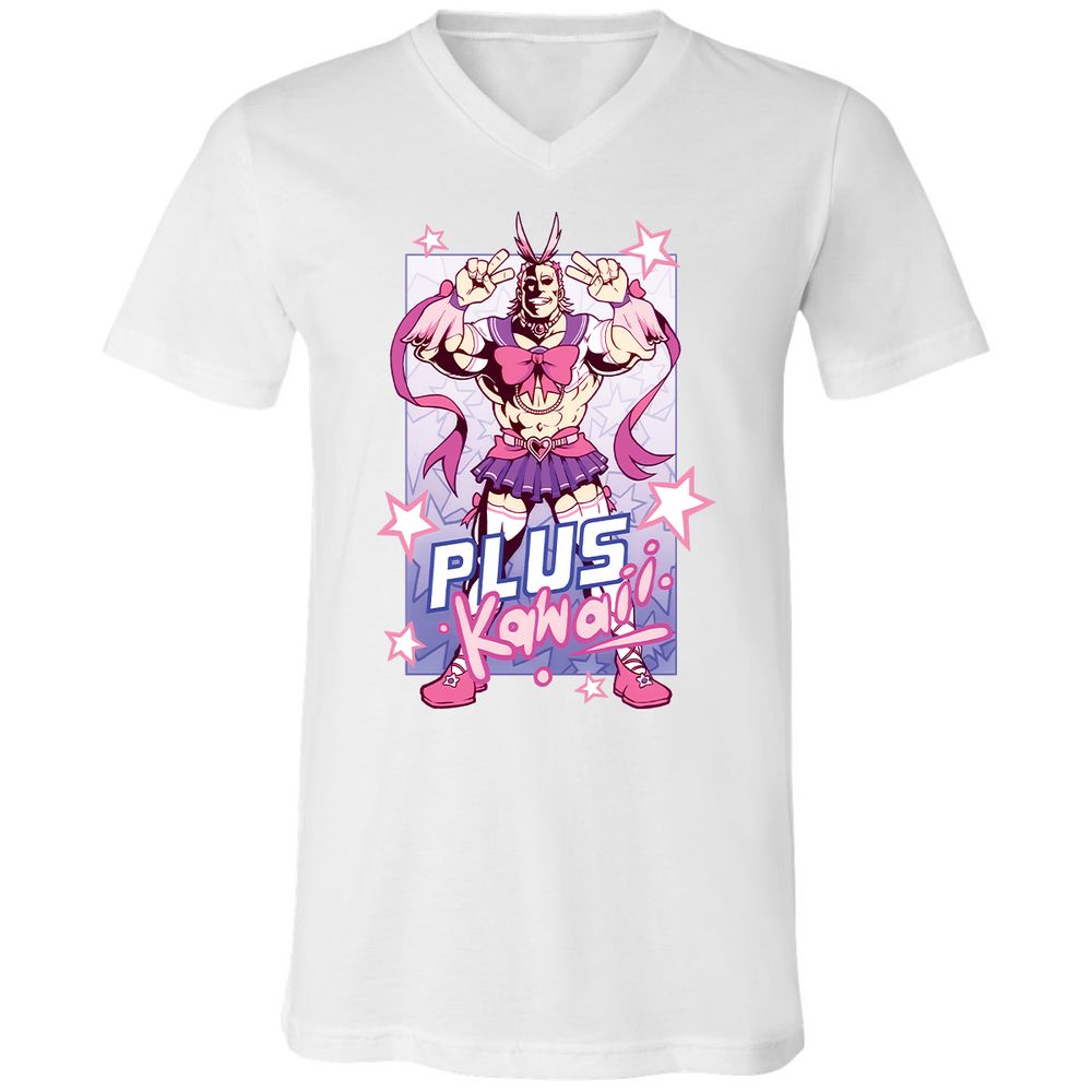 Unisex V-Neck T-Shirt - UUR5YS5W - White - 5