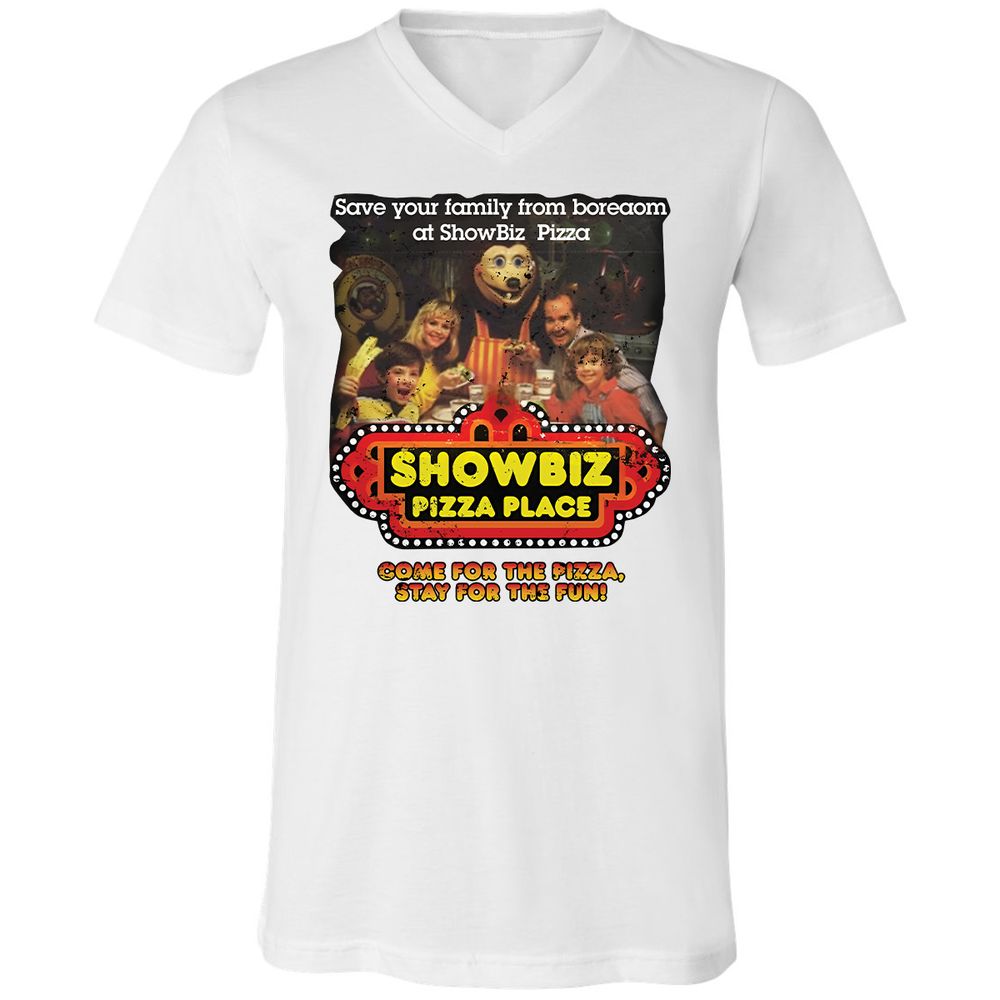Unisex V-Neck T-Shirt - EZ9R1QP1 - White - 5