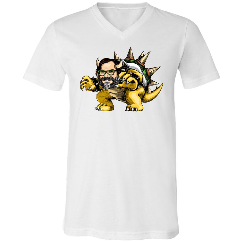 Unisex V-Neck T-Shirt - 91A1ZFXP - White - 5