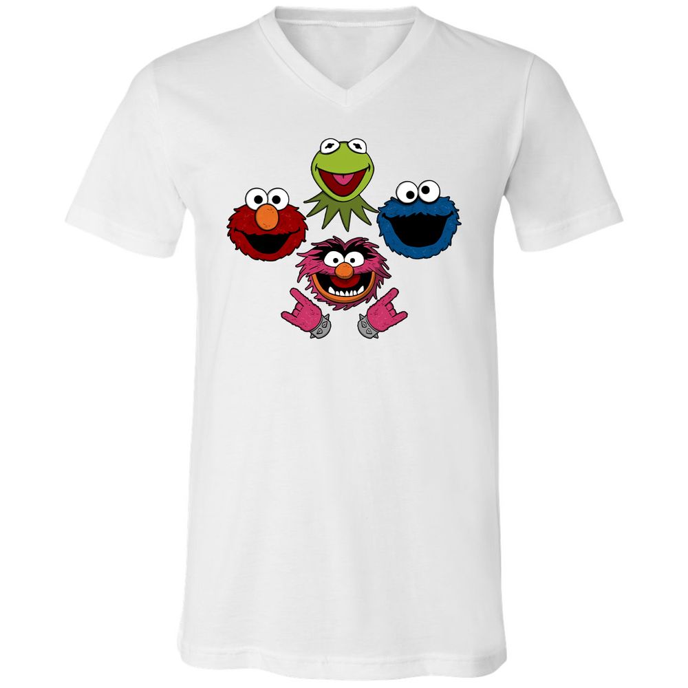 Unisex V-Neck T-Shirt - LZYKU1H2 - White - 5