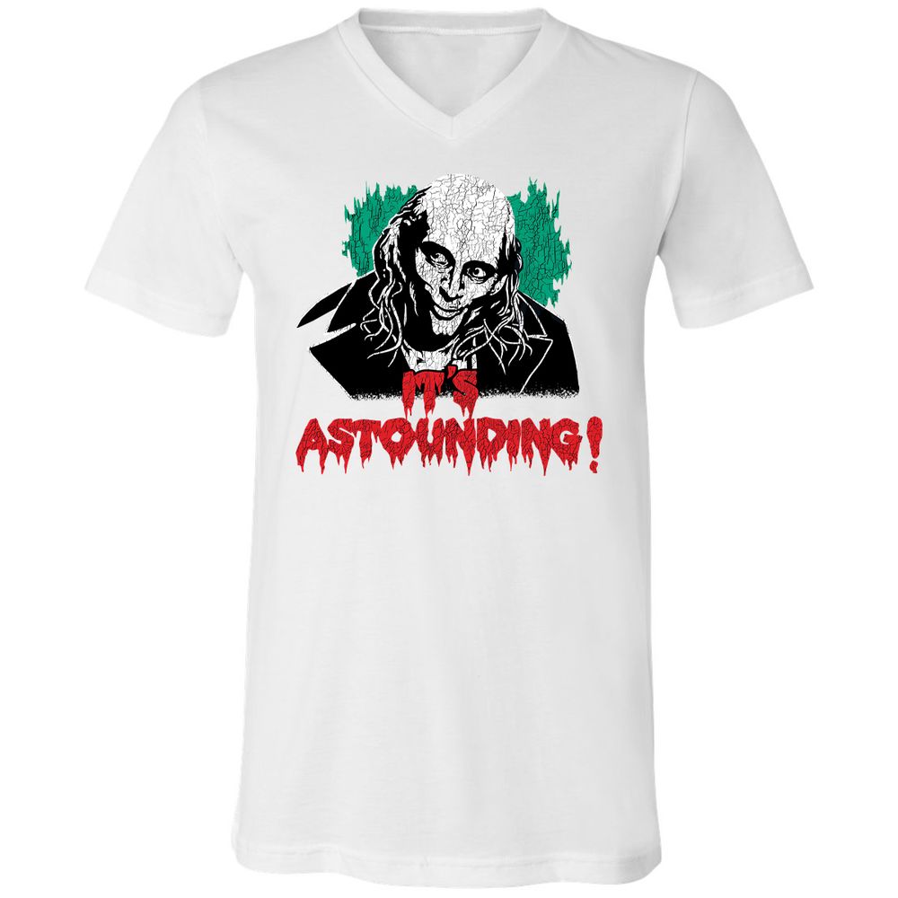 Unisex V-Neck T-Shirt - SNXLYNTX - White - 5