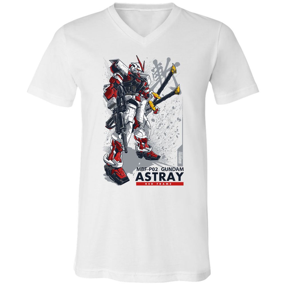 Unisex V-Neck T-Shirt - N2XZRY6U - White - 5