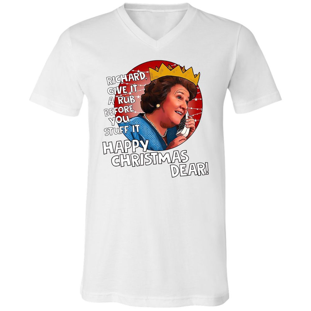 Unisex V-Neck T-Shirt - CL4WFWLW - White - 5