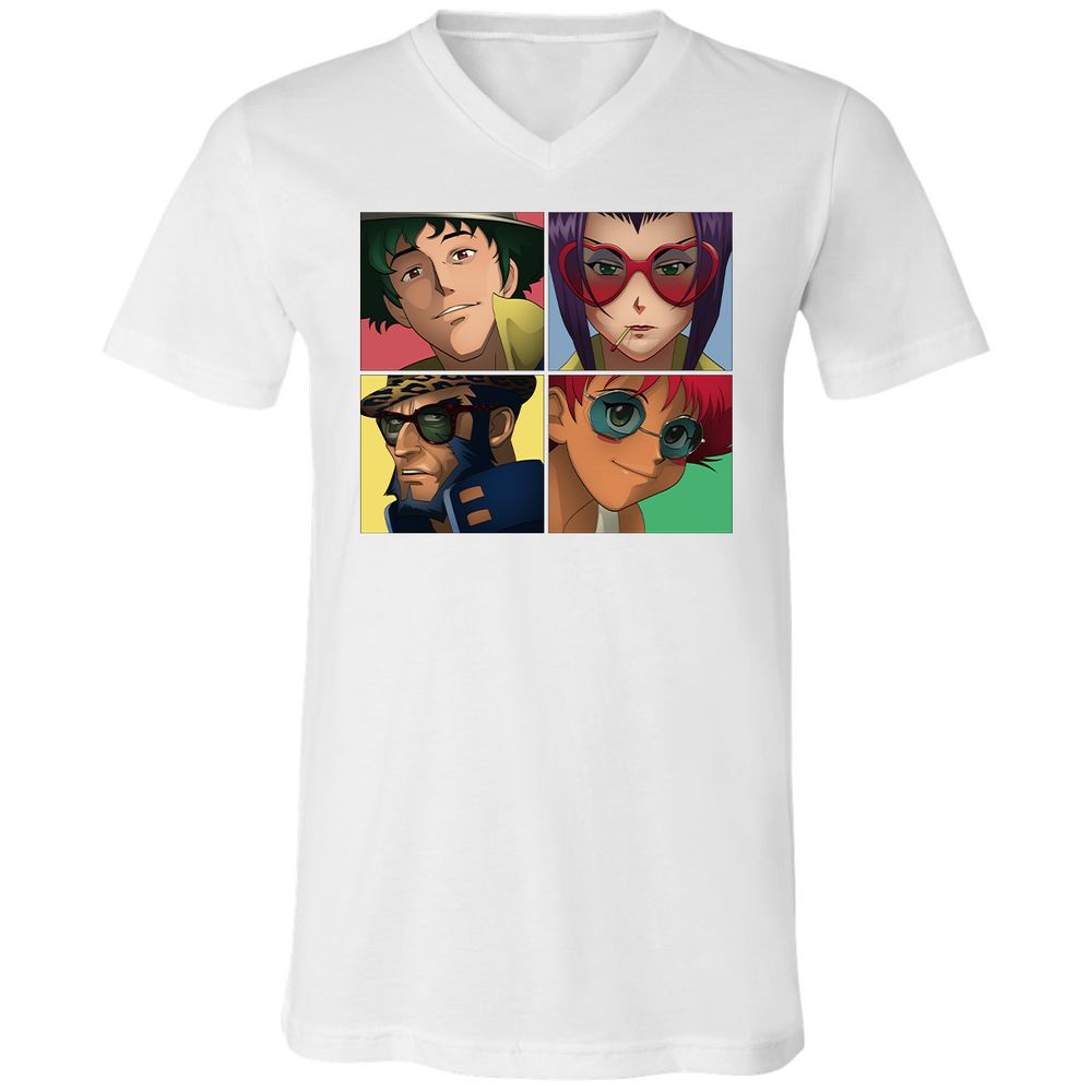 Unisex V-Neck T-Shirt - JGVQJMP5 - White - 5