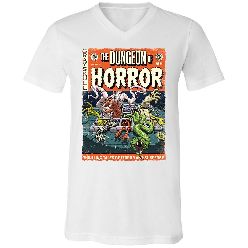 Unisex V-Neck T-Shirt - 1BFDZHPF - White - 5