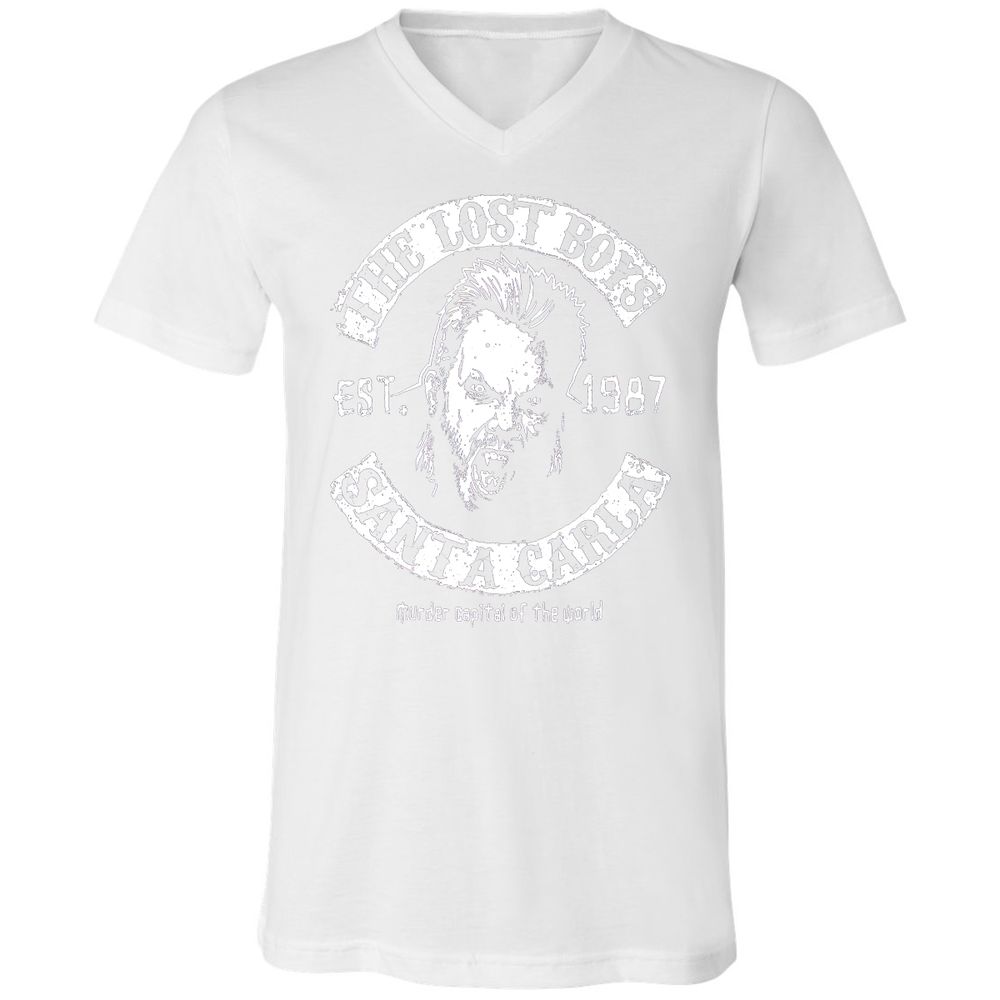 Unisex V-Neck T-Shirt - 3KN1HQJB - White - 5