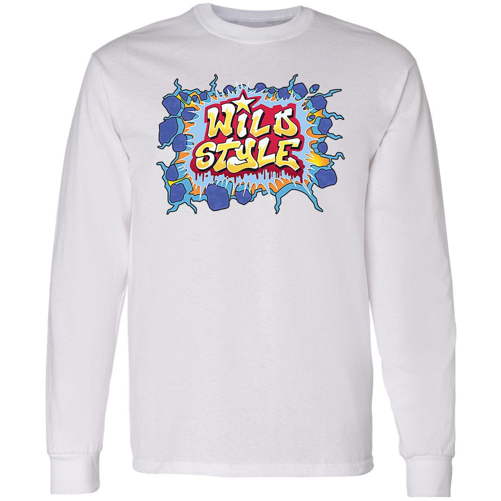 Long Sleeve T-Shirt - Black - White - 5