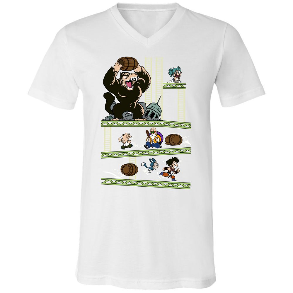 Unisex V-Neck T-Shirt - Z6EZC731 - White - 5