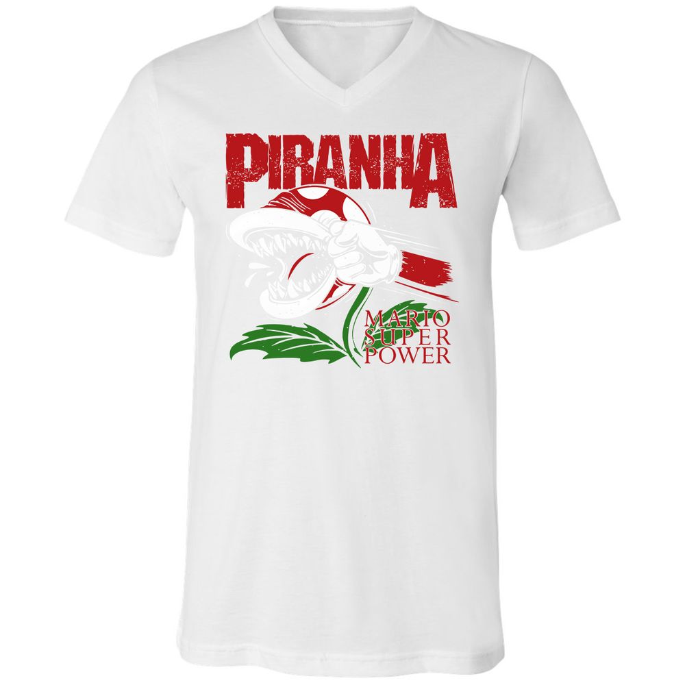 Unisex V-Neck T-Shirt - 2UREPV9T - White - 5