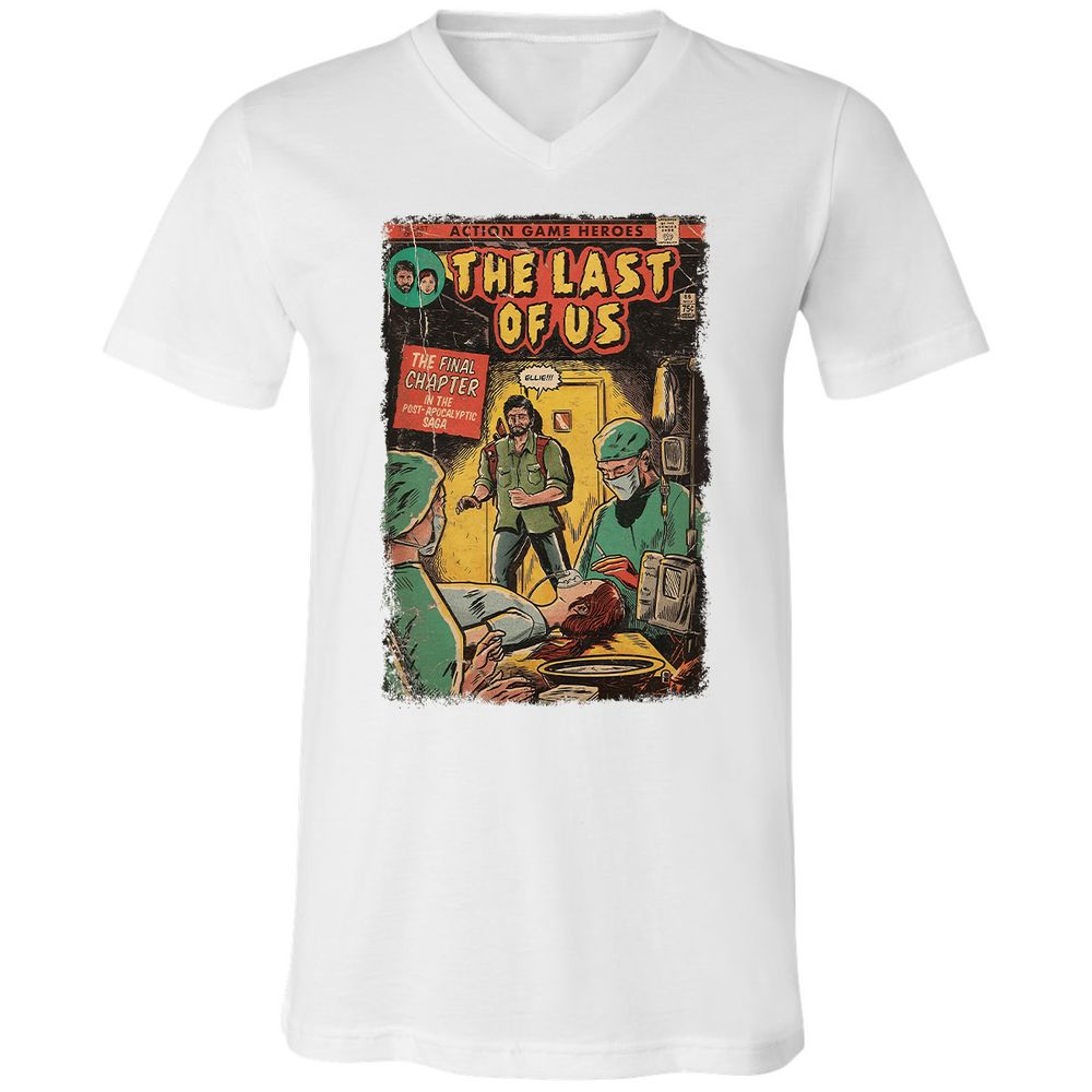 Unisex V-Neck T-Shirt - UMTZW76H - White - 5