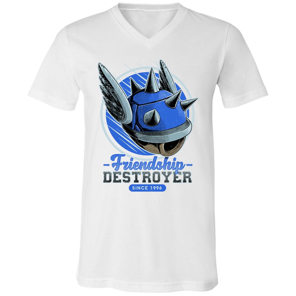 Unisex V-Neck T-Shirt - N4BZUF22 - White - 5