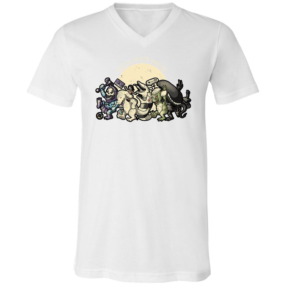 Unisex V-Neck T-Shirt - RWLZCFU3 - White - 5