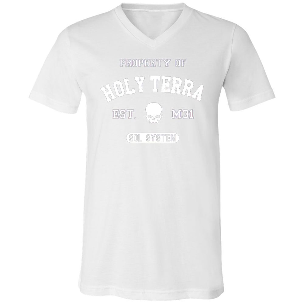 Unisex V-Neck T-Shirt - 9V971W3H - White - 5