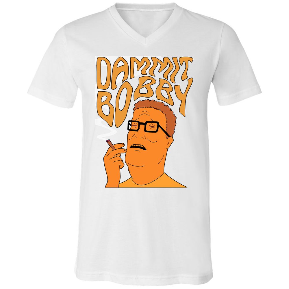 Unisex V-Neck T-Shirt - 96C3D54K - White - 5