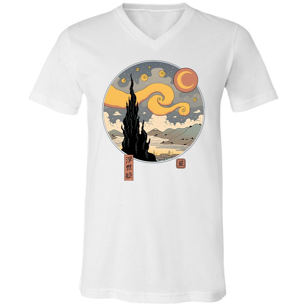 Unisex V-Neck T-Shirt - CPAVYYSM - White - 5