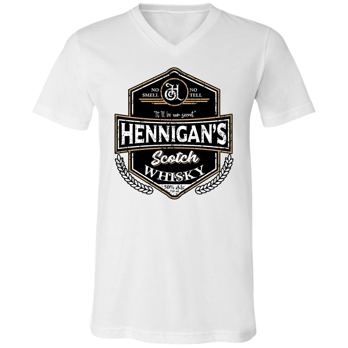 Unisex V-Neck T-Shirt - ZDZFCUSB - White - 5