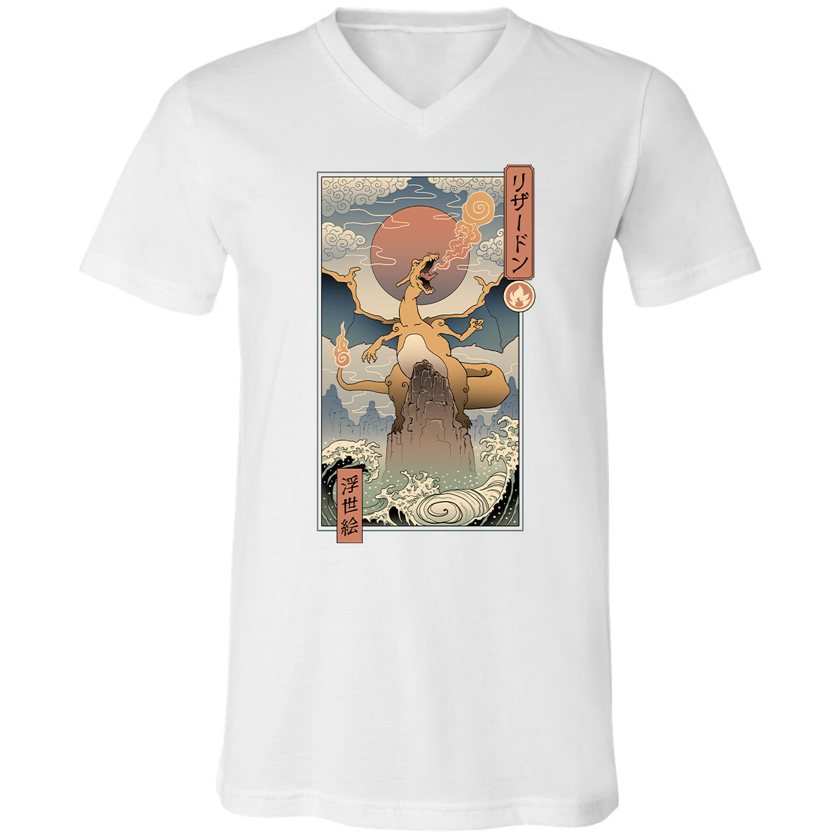 Unisex V-Neck T-Shirt - DEQRXZPV - White - 5