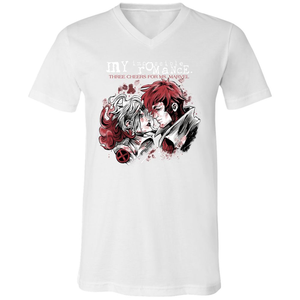 Unisex V-Neck T-Shirt - 8FUTW56Y - White - 5