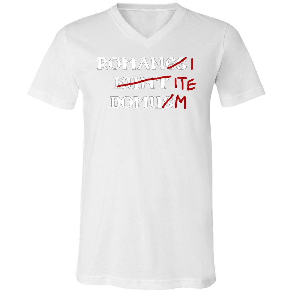 Unisex V-Neck T-Shirt - VDG69XFS - White - 5