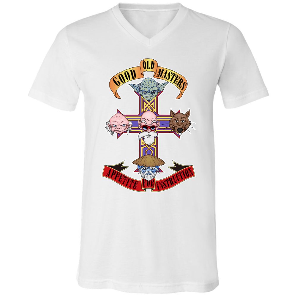Unisex V-Neck T-Shirt - 25HNKFJU - White - 5