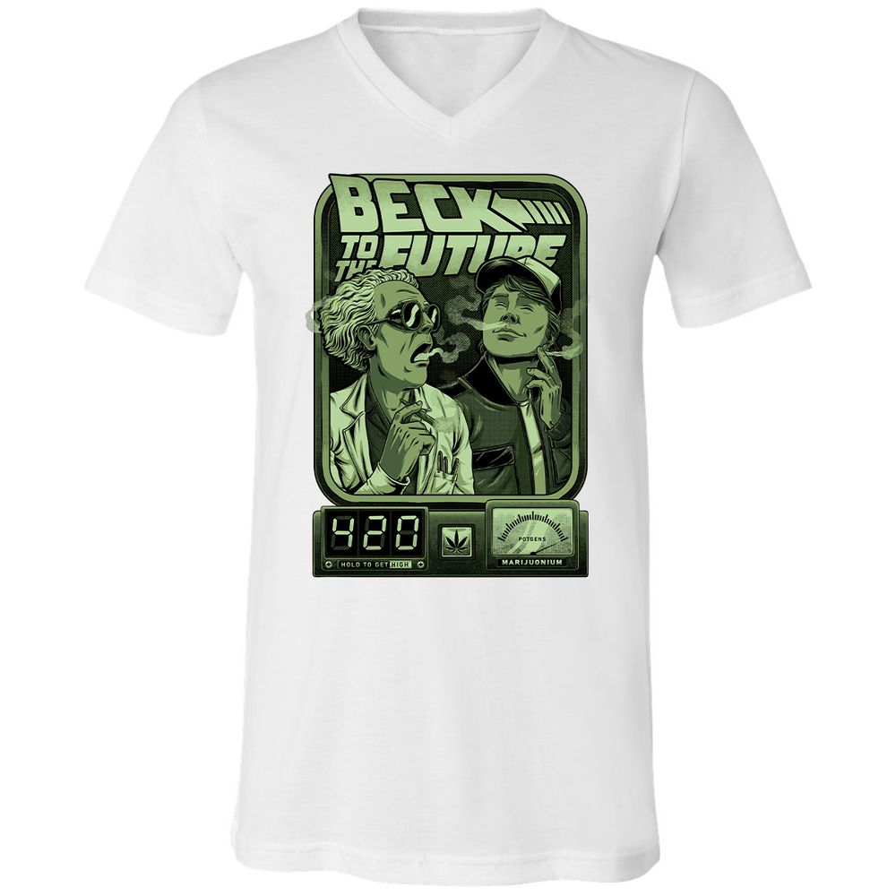 Unisex V-Neck T-Shirt - JW7P7JHN - White - 5