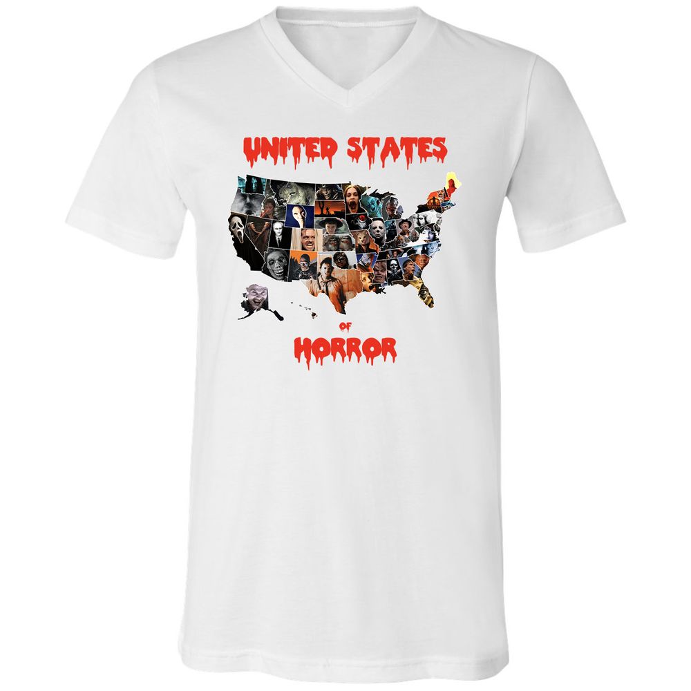 Unisex V-Neck T-Shirt - PFSB2ALG - White - 5