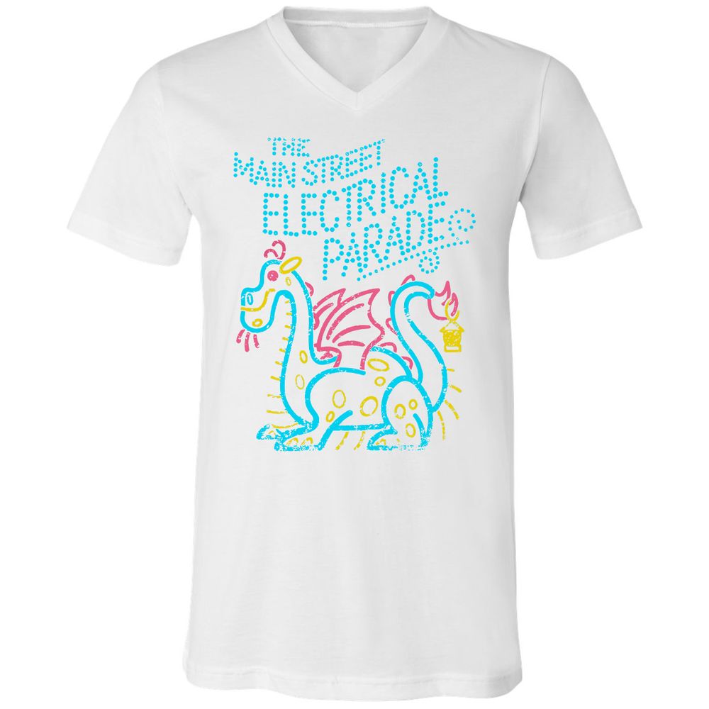 Unisex V-Neck T-Shirt - VZWEMK35 - White - 5