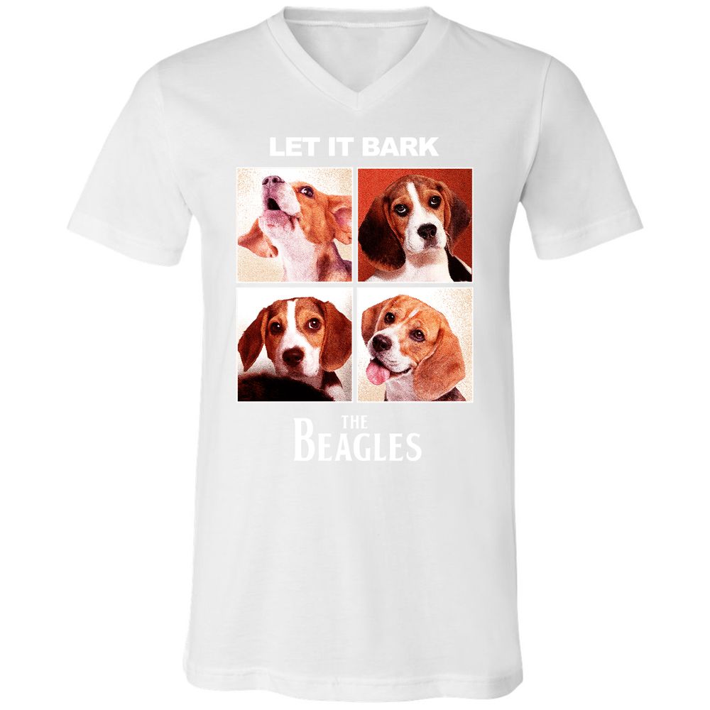 Unisex V-Neck T-Shirt - MFAV9ACB - White - 5